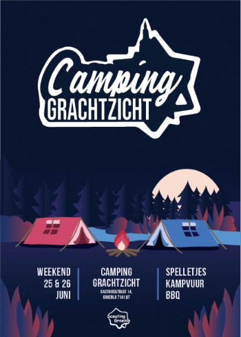 Poster Gezamenlijk weekend 2022 - Camping Grachtzicht!